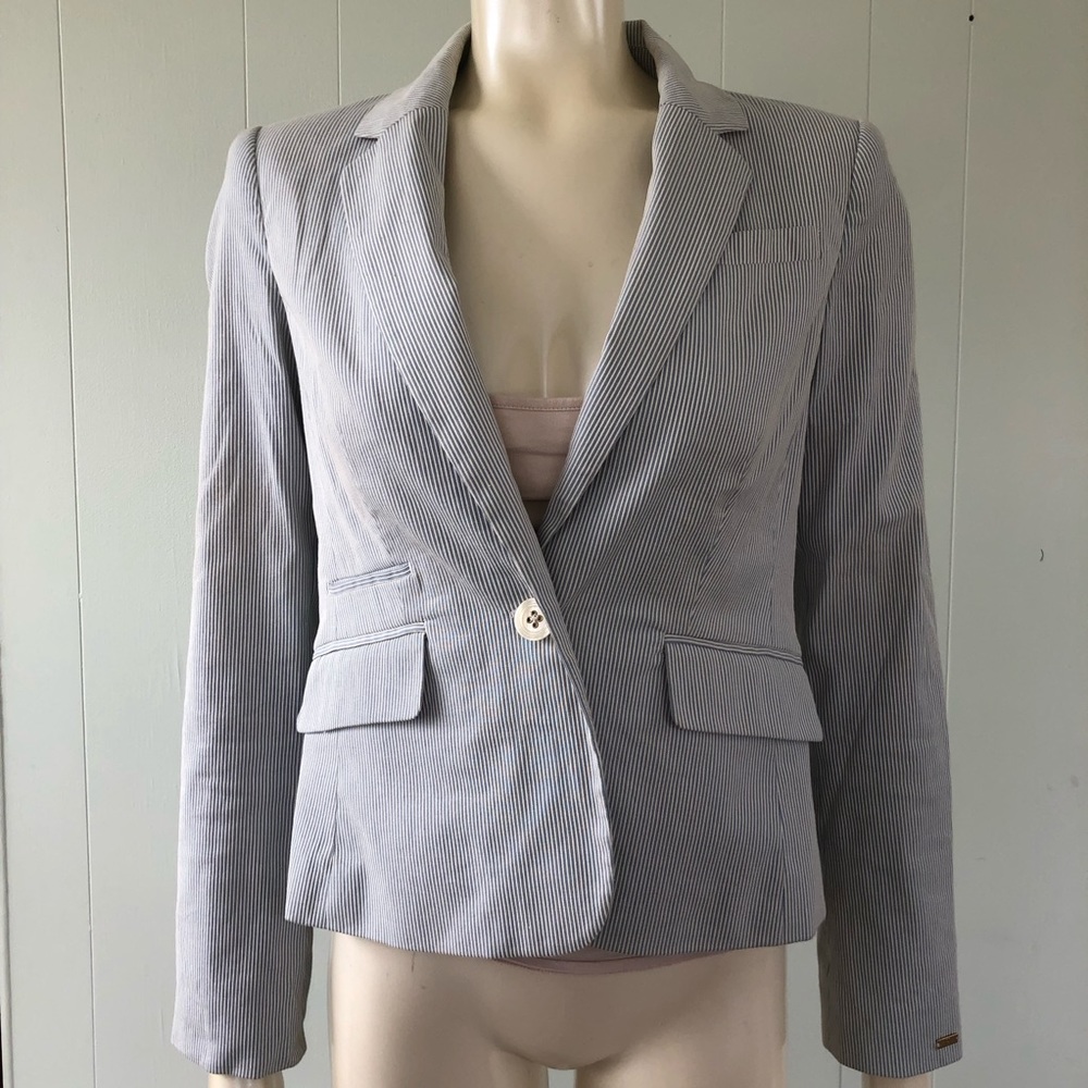 Pin striped blazer